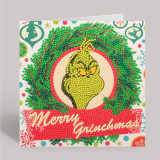 A Merry Grinchmas Crystal Art Card Kit.