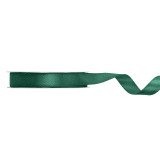 A spool of Bottle Green Satin Ribbon, measuring approx. 12mm x 25m.