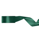 A spool of Bottle Green Satin Ribbon, measuring approx. 38mm x 25m. A spool of Bottle Green Satin Ribbon, measuring approx. 38mm x 25m.