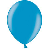 12" Metallic Cyan Belbal Latex Balloons (100)