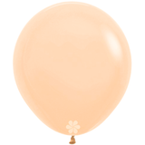 A bag of 25 18" Pastel Matte Nude Latex Balloons, manufactured by Sempertex Europe.