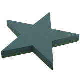 A Five Point Star Floral Foam Shape, manufactured by Spicer Designs.