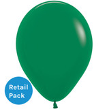 A forest green latex balloon with a 12 inch diameter, manufactured by Sempertex. A forest green latex balloon with a 12 inch diameter, manufactured by Sempertex.