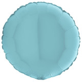 18" Pastel Blue Round Foil Balloon (1) - UNPACKAGED