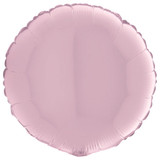 18" Pastel Pink Round Foil Balloon (1) - UNPACKAGED