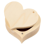A Heart Wooden Box, measuring approx. 9cm.