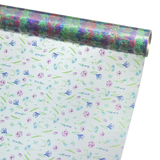 A roll of Flower Print Cello Film Wrap, measuring approx. 80cm x 100m.