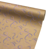 A roll of Mother's Day Ribbons Kraft Paper, measuring approx. 50cm x 100m.