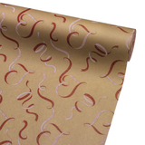 A roll of Valentine's Day Ribbons Kraft Paper, measuring approx. 50cm x 100m.