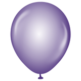 A pack of 100 12" Crystal Violet Latex Balloons, manufactured by Kalisan.