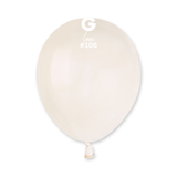 A bag of 50 5" Marshmallow Linen Latex Balloons, manufactured by Gemar.