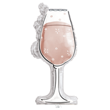 A 35 inch Rose Gold Flute Foil Balloon, manufactured by Unique.