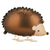 A 23 inch Hedgehog Walking Pet Foil Balloon, manufactured by PartyDeco.