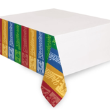 A Harry Potter Hogwarts Houses Paper Tablecover, manufactured by Unique.