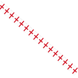 A 5m St George's Cross Plastic Banner, manufactured by Unique.