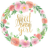 Floral Baby Paper Plates (8)