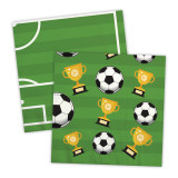 A pack of 16 Football Party Napkins.