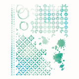 An A4 Artful Layers Stencil by 49 & Market, manufactured by Sizzix.