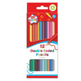 A pack of 12 Coloured Doubled Ended Pencils.