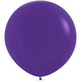 A violet purple balloon with a diameter of 3ft, manufactured by Sempertex.