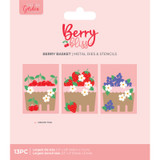 A Berry Bliss Berry Basket Metal Dies & Stencils, manufactured by Crafter’s Companion.