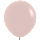 A pack of 25 18-inch Fashion Creamy Blush Latex Balloons, manufactured by Sempertex