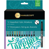 A Manuscript Callicreative Calligraphy Fine Italic Marker Set.