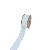 A White Beaded Edge Organza Ribbon.
