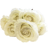 50cm Ivory Rose Bunch - 7 Heads (1)