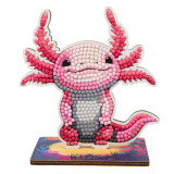 An Axolotl Crystal Art Wildlife Buddy Kit.