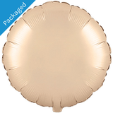 An 18 inch Matte Olive Green Round Foil Balloon.