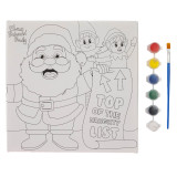 A Santa paint your own canvas set.