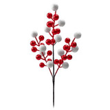 A 36cm Red & White Glittery Ball Pick.