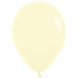 12" Pastel Matte Yellow Sempertex Latex Balloons (50)