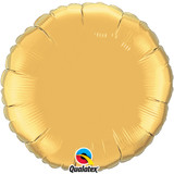 18" Metallic Gold Round Foil Balloon (1) - UNPACKAGED