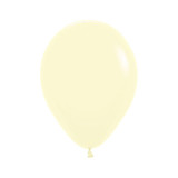 5" Pastel Matte Yellow Sempertex Latex Balloons (100)