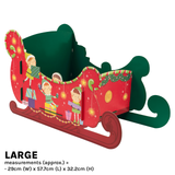 A Christmas Elves Sleigh Large Gift Display.