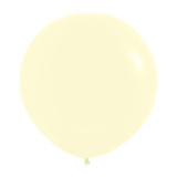 24" Pastel Matte Yellow Sempertex Latex Balloons (3)