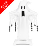 A 77 inch standing ghost foil balloon, manufactured by PartyDeco.