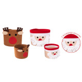 A set of two Christmas Assorted Storage Baskets.