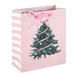 A Christmas Tree Pink Medium Gift Bag.