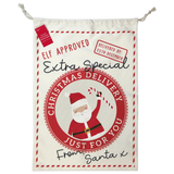 A Christmas Delivery Canvas Gift Sack.