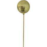 A Metallic Gold Bauble Pick.
