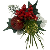 A Christmas Bauble & Pine Bouquet.