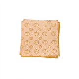 A pack of 16 Orange Pumpkin Paper Napkins.