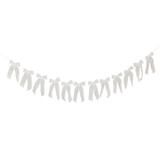 A White Velvet Bow Garland.