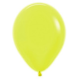 12" Neon Yellow Sempertex Latex Balloons (50)