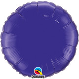 18" Quartz Purple Round Foil Balloon (1) - UNPACKAGED