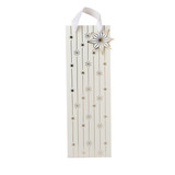 A White & Gold Star Bottle Gift Bag.
