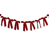 A Red Velvet Bow Garland.
